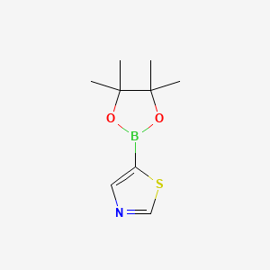 Thiazole-5-boronic Acid Pinacol Ester chemical structure (CAS 1086111-09-2)