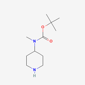 tert-Butyl methyl(piperidin-4-yl)carbamate chemical structure (CAS 108612-54-0)