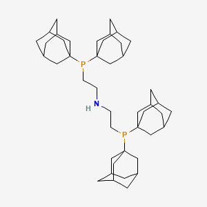 Bis(2-(Di(adamantan-1-yl)phosphino)ethyl)amine chemical structure (CAS 1086138-36-4)