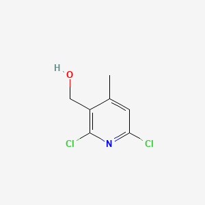 (2,6-Dichloro-4-methylpyridin-3-yl)methanol chemical structure (CAS 1086322-08-8)