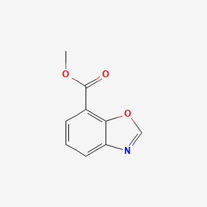 Methyl benzo[d]oxazole-7-carboxylate chemical structure (CAS 1086378-35-9)
