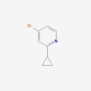 4-Bromo-2-cyclopropylpyridine chemical structure (CAS 1086381-28-3)