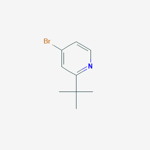 4-Bromo-2-(tert-butyl)pyridine chemical structure (CAS 1086381-30-7)