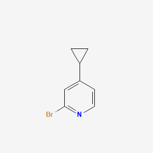 2-Bromo-4-cyclopropylpyridine chemical structure (CAS 1086381-39-6)