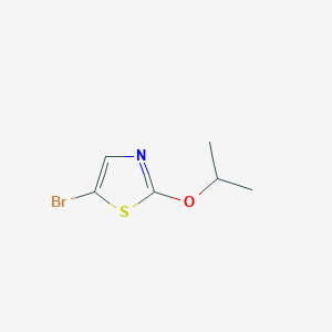 5-Bromo-2-isopropoxythiazole chemical structure (CAS 1086382-62-8)