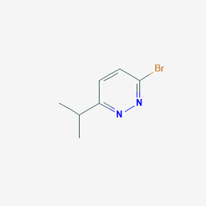 3-Bromo-6-isopropylpyridazine chemical structure (CAS 1086383-70-1)