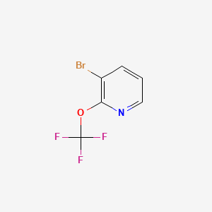 3-Bromo-2-(trifluoromethoxy)pyridine chemical structure (CAS 1086393-00-1)