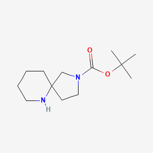 tert-Butyl 2,6-diazaspiro[4.5]decane-2-carboxylate chemical structure (CAS 1086394-55-9)