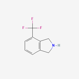 4-(Trifluoromethyl)isoindoline chemical structure (CAS 1086395-63-2)