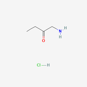 1-Aminobutan-2-one hydrochloride chemical structure (CAS 108661-54-7)