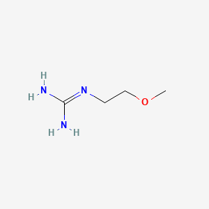 1-(2-Methoxyethyl)guanidine chemical structure (CAS 108712-07-8)