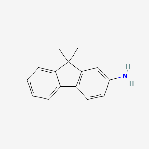 9,9-Dimethyl-9H-fluoren-2-amine chemical structure (CAS 108714-73-4)