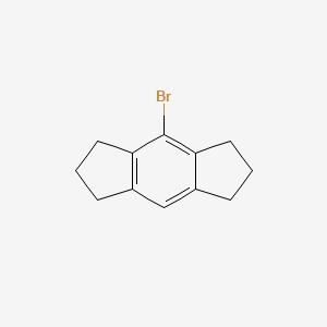4-Bromo-1,2,3,5,6,7-hexahydro-s-indacene chemical structure (CAS 108722-46-9)