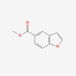 Methyl benzofuran-5-carboxylate chemical structure (CAS 108763-47-9)