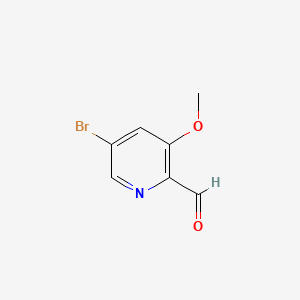 5-Bromo-3-methoxypicolinaldehyde chemical structure (CAS 1087659-24-2)