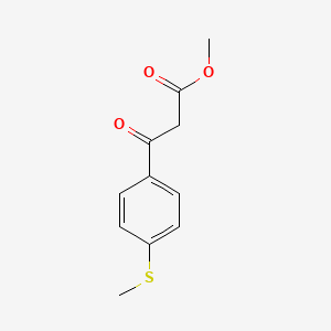 Methyl 3-[4-(methylsulfanyl)phenyl]-3-oxopropanoate chemical structure (CAS 108818-59-3)