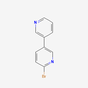 2-Bromo-5-(pyridin-3-yl)pyridine chemical structure (CAS 1088410-80-3)
