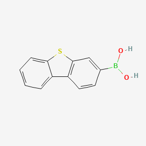 Dibenzo[b,d]thiophen-3-ylboronic acid chemical structure (CAS 108847-24-1)