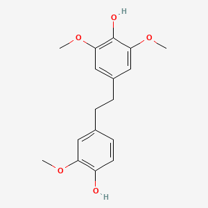 4-(4-Hydroxy-3-methoxyphenethyl)-2,6-dimethoxyphenol chemical structure (CAS 108853-14-1)