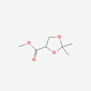 Methyl 2,2-dimethyl-1,3-dioxolane-4-carboxylate chemical structure (CAS 108865-84-5)