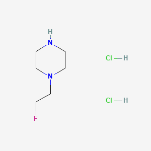 1-(2-Fluoroethyl)piperazine dihydrochloride chemical structure (CAS 1089279-64-0)