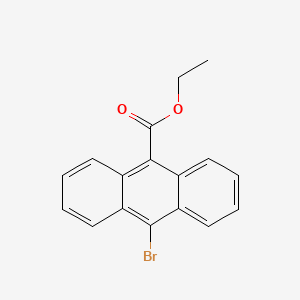 Ethyl 10-bromoanthracene-9-carboxylate chemical structure (CAS 1089318-91-1)