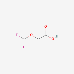 2-(Difluoromethoxy)acetic acid chemical structure (CAS 1089695-61-3)