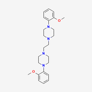 1,2-Bis(4-(2-methoxyphenyl)piperazin-1-yl)ethane chemical structure (CAS 108997-11-1)