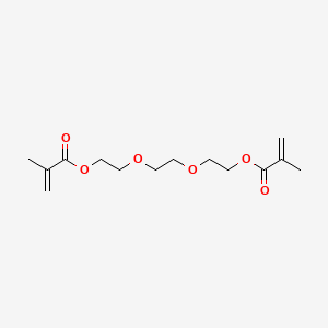 (Ethane-1,2-diylbis(oxy))bis(ethane-2,1-diyl) bis(2-methylacrylate) chemical structure (CAS 109-16-0)