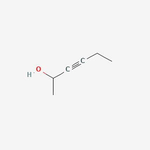 Hex-3-yn-2-ol chemical structure (CAS 109-50-2)