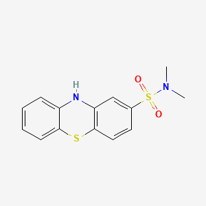 N,N-Dimethyl-10H-phenothiazine-2-sulfonamide chemical structure (CAS 1090-78-4)