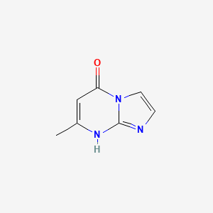 7-Methylimidazo[1,2-a]pyrimidin-5-ol chemical structure (CAS 1091729-93-9)