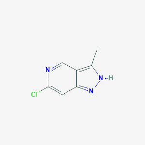 6-Chloro-3-methyl-1H-pyrazolo[4,3-c]pyridine chemical structure (CAS 1092062-74-2)