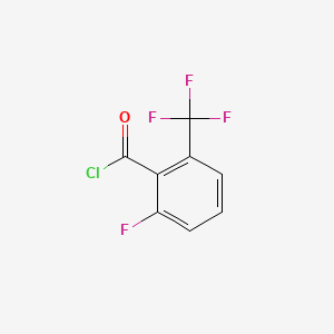 2-Fluoro-6-(trifluoromethyl)benzoylchloride chemical structure (CAS 109227-12-5)