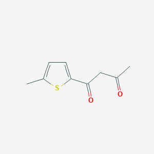 1-(5-Methylthiophen-2-yl)butane-1,3-dione chemical structure (CAS 1092286-23-1)