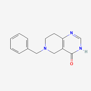 6-Benzyl-5,6,7,8-tetrahydropyrido[4,3-d]pyrimidin-4(3H)-one chemical structure (CAS 109229-22-3)