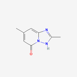 2,7-Dimethyl-[1,2,4]triazolo[1,5-a]pyridin-5(1H)-one chemical structure (CAS 1092290-02-2)