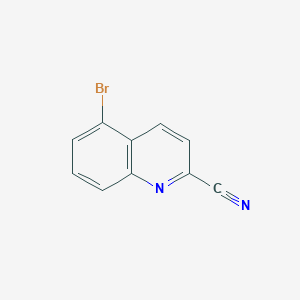 5-Bromoquinoline-2-carbonitrile chemical structure (CAS 1092304-90-9)