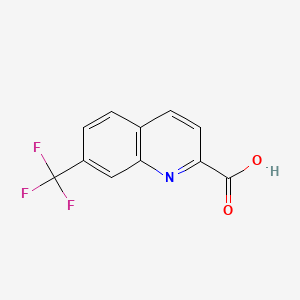7-(Trifluoromethyl)quinoline-2-carboxylic acid chemical structure (CAS 1092304-95-4)