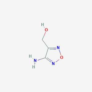 (4-Amino-1,2,5-oxadiazol-3-yl)methanol chemical structure (CAS 1092310-34-3)