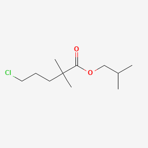 Isobutyl 5-chloro-2,2-dimethylvalerate chemical structure (CAS 109232-37-3)