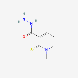 1-Methyl-2-thioxo-1,2-dihydropyridine-3-carbohydrazide chemical structure (CAS 1092346-77-4)