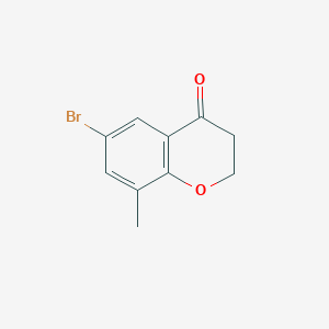 6-Bromo-8-methylchroman-4-one chemical structure (CAS 1092348-76-9)