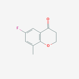 6-Fluoro-8-methylchroman-4-one chemical structure (CAS 1092349-07-9)