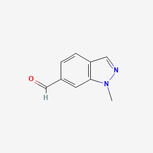 1-Methyl-1H-indazole-6-carbaldehyde chemical structure (CAS 1092351-51-3)