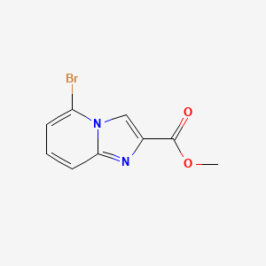Methyl 5-bromoimidazo[1,2-a]pyridine-2-carboxylate chemical structure (CAS 1092351-65-9)
