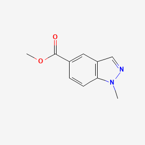 Methyl 1-methyl-1H-indazole-5-carboxylate chemical structure (CAS 1092351-82-0)