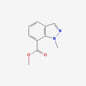 Methyl 1-methyl-1H-indazole-7-carboxylate chemical structure (CAS 1092351-84-2)