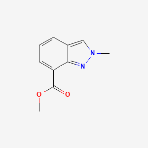 Methyl 2-methyl-2H-indazole-7-carboxylate chemical structure (CAS 1092351-88-6)
