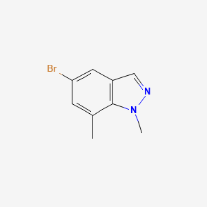 5-Bromo-1,7-dimethyl-1H-indazole chemical structure (CAS 1092352-34-5)